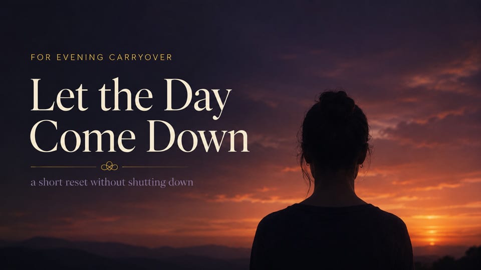 Let the Day Come Down meditation thumbnail